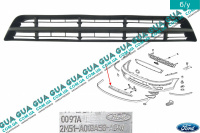 Решетка в бампер центральная часть Ford / ФОРД FOCUS I 1998-2004 / ФОКУС 1 98-04 1.8TDCI (1753 куб. см.)
