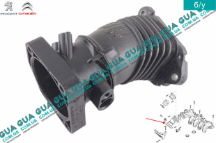 Патрубок интеркулера (от дроссельной заслонки к коллектору )   