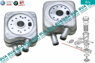 Масляный радиатор ( масляный охладитель / теплообменник )   