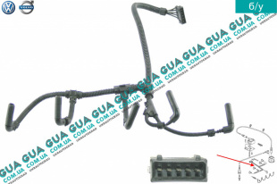 Провод свечи накаливания ( шина ) Volvo / ВОЛЬВО 850 2.5TDI (2461 куб.см.)