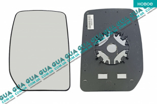Вкладыш зеркала заднего вида правый без подогрева Ford / ФОРД TRANSIT 2006- / ТРАНЗИТ 06- 2.3 V16 (2295 куб.см.)