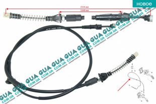 Трос газа ( 1510 / 1340 мм )   