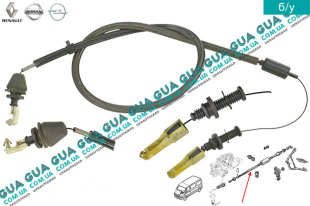 Трос газа ( 1390 мм )   