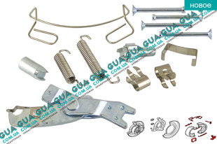 Ремкомплект колодок тормозных стояночного тормоза ( механизм ручника ) одна сторона   