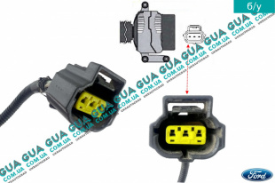 Фишка / разъем / штекер с проводами / провод генератора / датчика положения дросельной заслонки ( дпдз ) Ford / ФОРД CONNECT 2002-2013 / КОННЕКТ 02-13 1.8 V16 (1796 куб.см)