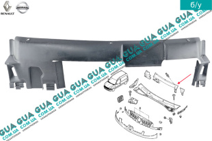 Дефлектор / диффузор радиатора ( защита )   