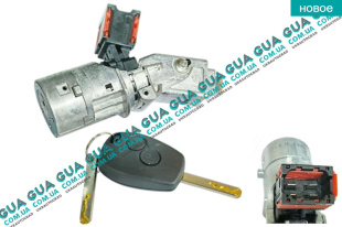 Замок зажигания ( контактная группа / замок вала рулевого колеса )   