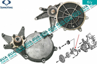 Кронштейн шкива термомуфты вентилятора SsangYong / САНГЙОНГ KYRON 2.0XDI (1998 куб.см.)