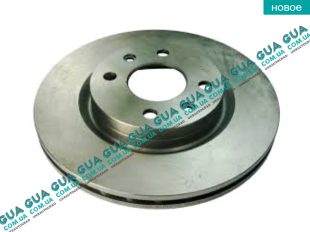 Тормозной диск вентилируемый передний ( без ABS )   