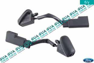 Распылитель омывателя лобового стекла с подогревом ( форсунка ) Ford / ФОРД C-MAX 2003-2007 / ФОКУС С-МАКС 2.0TDCI  (1997 куб. см.)