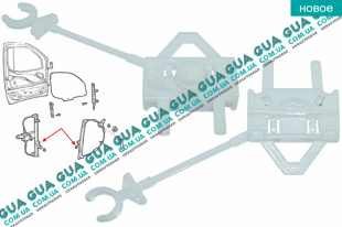 Ползунок стеклоподъемника передней левой двери   