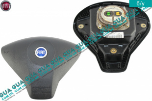 Подушка безопасности AirBag ( руль ) Fiat / ФИАТ STILO 2001-2008 / СТИЛО 1.9JTD (1910 куб.см.)