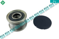 Шкив генератора 7 ручейков ( обгонная муфта, механизм свободного хода ) Volvo / ВОЛЬВО V40 2000-2004 1.9DI (1870 куб.см.)