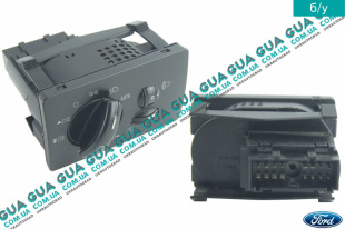 Переключатель \ включатель света фар / противотуманных фар / корректор фар Ford / ФОРД C-MAX 2003-2007 / ФОКУС С-МАКС 2.0TDCI  (1997 куб. см.)