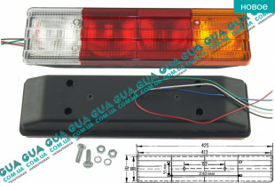 Фонарь задний правый / левый 1 шт.   