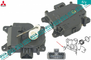 Привод заслонки печки ( моторчик / сервопривод заднего отопителя ) Mitsubishi / МИТСУБИСИ PAJERO III 2000-2006 / ПАДЖЕРО 3 00-06 3.5 (3497 куб.см.)