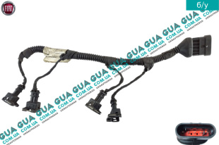 Электропроводка ( жгут проводов / фишок ) проводка форсунок / фишка форсунки / конектор розьем с проводами   