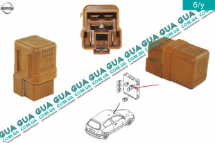 Реле противотуманных фар ( 12v ) Nissan / НИССАН ALMERA N16 / АЛЬМЭРА Н16 2.2 DCI ( 2184 куб.см.)