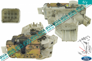 Замок двери передней левой электрический Ford / ФОРД MONDEO III 2001-2007 / МОНДЕО 3 2.0 16V (1999 куб.см.)