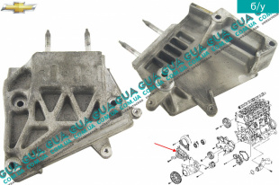 Кронштейн двигателя передний Chevrolet / ШЕВРОЛЕТ Captiva 2006-2011 2.0D ( 1991куб.см. )