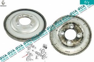 Шкив коленвала 3 ручейка ( Шкив коленчатого вала )   