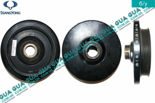 Шкив коленвала демпферный 6 ручейков ( Шкив коленчатого вала )   