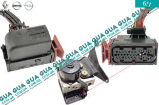 Фишка / разъем штекер блока ABS ( Блока АБС / Блока управления ABS ) Volvo / ВОЛЬВО 850 2.5TDI (2461 куб.см.)