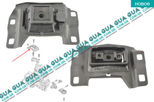 Подушка ( опора ) КПП левая   