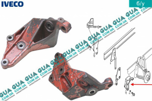 Кронштейн кабины левый   