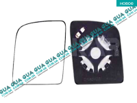 Вкладыш зеркала заднего вида левый без подогрева (асф.) 2009- Ford / ФОРД CONNECT 2002-2013 / КОННЕКТ 02-13 1.8TDCI (1753 куб.см)