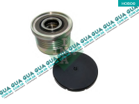 Шкив генератора 5 ручейков ( обгонная муфта ) ( без A / C ) Volvo / ВОЛЬВО V40 2000-2004 1.9DI (1870 куб.см.)