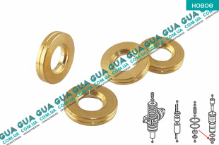 Уплотнительное кольцо форсунки ( прокладка / шайба 1 шт. 15.6x7.4x3 )   