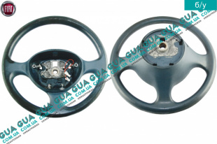 Руль под AirBag ( рулевое колесо ) под перешив Fiat / ФИАТ DOBLO 2000-2005 / ДОБЛО 00-05 1.9D Multijet (1910 куб.см.)