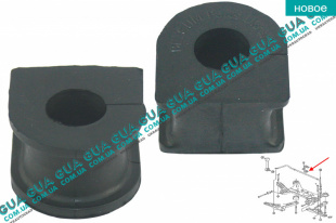 Втулка / подушка стабилизатора переднего D23 ( 1шт ) Ford / ФОРД TRANSIT 2006- / ТРАНЗИТ 06- 2.3 V16 (2295 куб.см.)