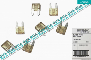Предохранитель MINI 10mm 7.5A BROWN ( упаковка 100шт )   