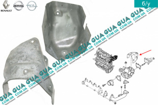 Термозащита турбины / турбокомпрессора ( компрессора наддува , термозащитный экран )   