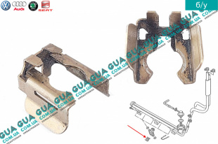 Фиксатор / зажим топливной форсунки ( защелка, крепёж, клипса, стопор ) 1 шт.   