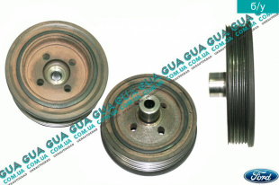 Шкив коленвала демпферный 6 ручейков ( Шкив коленчатого вала )   