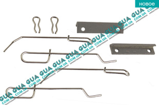 Планка суппорта / фиксатор тормозных колодок задних ( Bendix к-кт )   