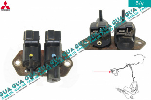 Блок клапанов вакуумной системы ( трансдьюсер включения переднего привода ) Mitsubishi / МИТСУБИСИ PAJERO III 2000-2006 / ПАДЖЕРО 3 00-06 2.5TD 4WD (2477 куб.см.)