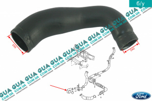 Патрубок интеркулера нижний правый   