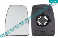 Вкладыш зеркала заднего вида левый без подогрева ( выпукл. )