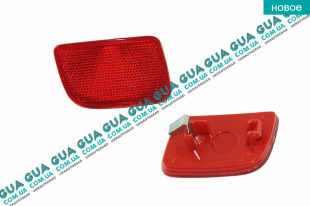 Отражатель заднего бампера ( катафот левый )   