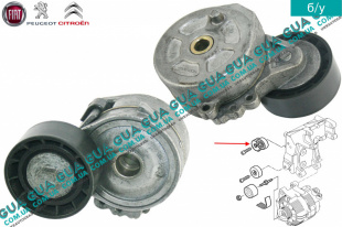 Натяжной механизм ремня генератора ( Натяжная планка / ролик / натяжитель )   