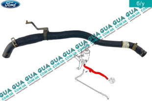 Шланг / патрубок гидроусилителя руля ГУРа ( низкого давления от бачка к насосу ) Ford / ФОРД MONDEO III 2001-2007 / МОНДЕО 3 2.0TDCI (1998 куб.см.)