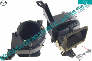 Корпус вентилятора / моторчика обогревателя печки Mazda / МАЗДА 323 F 1998-2004 1.8 16V (1840 куб.см. ) 