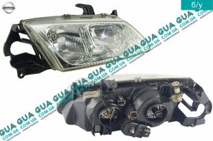 Фара передняя правая ( электрический корректор ) Nissan / НИССАН ALMERA N16 / АЛЬМЭРА Н16 2.2 DCI ( 2184 куб.см.)