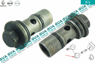 Штуцер масляного радиатора ( болт масляного охладителя / теплообменника )   