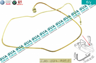 Патрубок / трубка топливной системы ( вентиляции топливного  бака )   