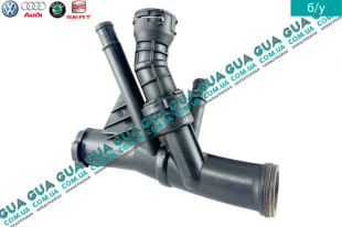 Патрубок системы охлаждения ( тройник термостата )   